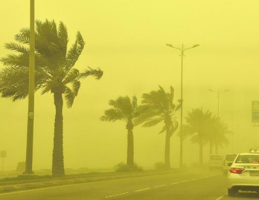 دعوة الدفاع المدني لأخذ الحذربسبب تأثر أجزاء من منطقة الرياض لأتربة مثارة وأمطار متفاوتة الغزارة