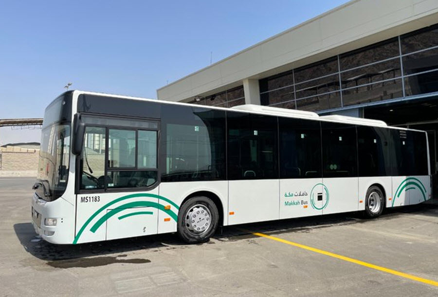 مشروع حافلات مكة المكرمة أحد البرامج الداعمة لاستراتيجية النقل العام في مكة المكرمة